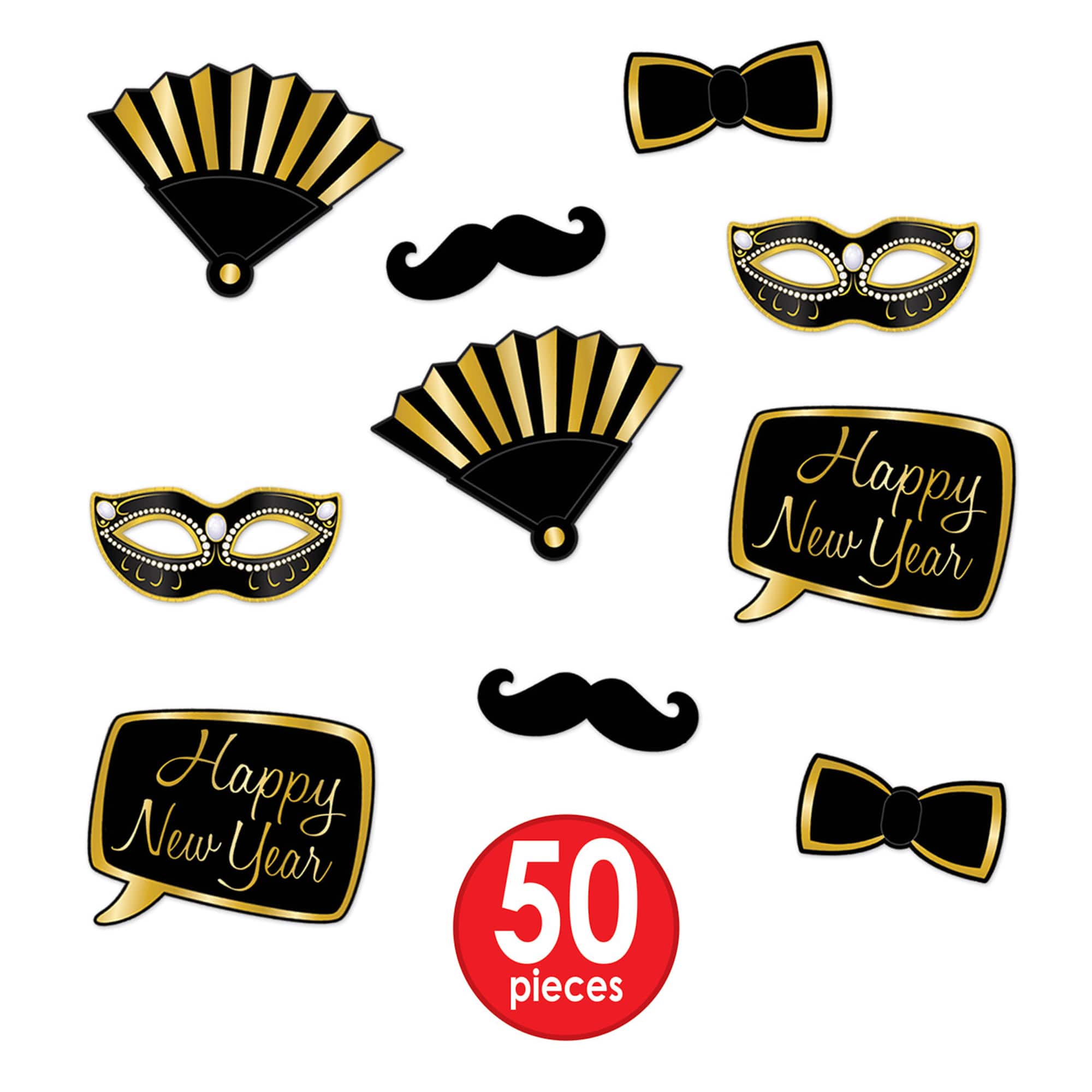 Beistle Simply Paper New Year Accessory Kit